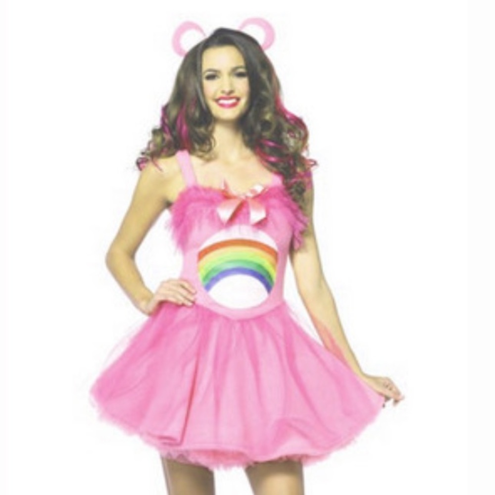 Carebears Cheer Bear Ladies Mini Tutu Dress Size Small/Medium